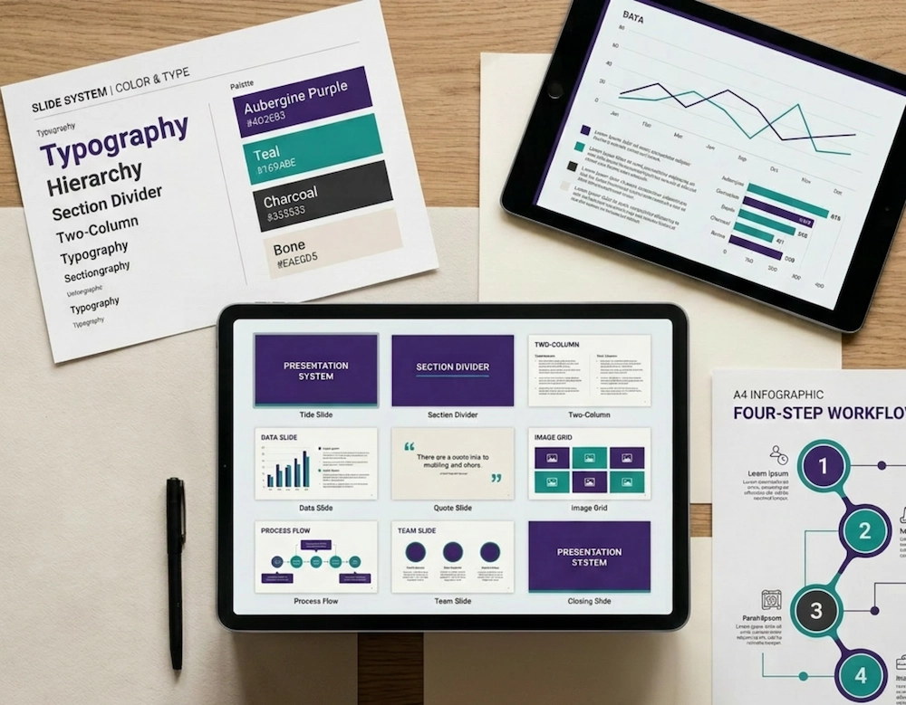 Slide templates and data visualization
