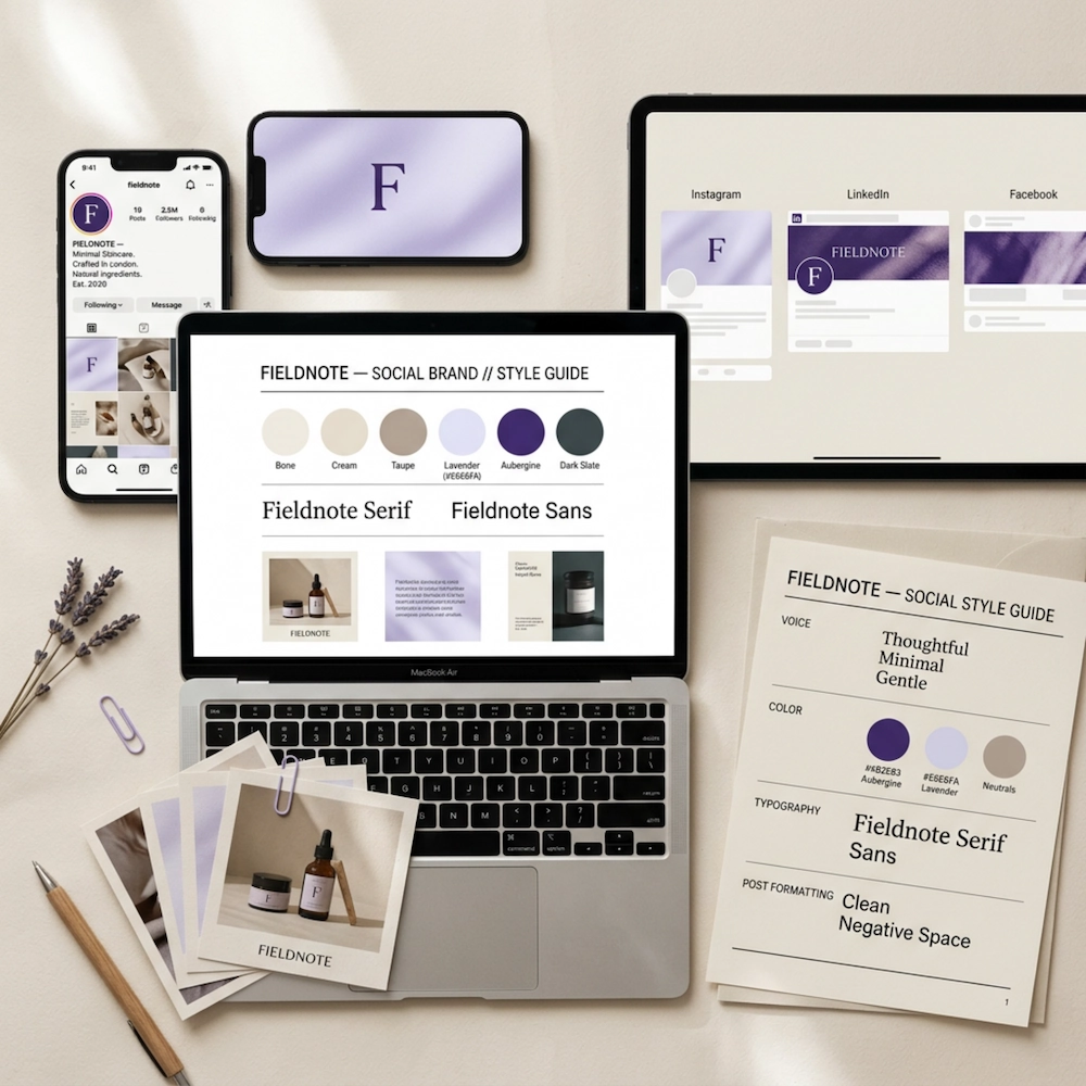 Brand presence and social media style guide